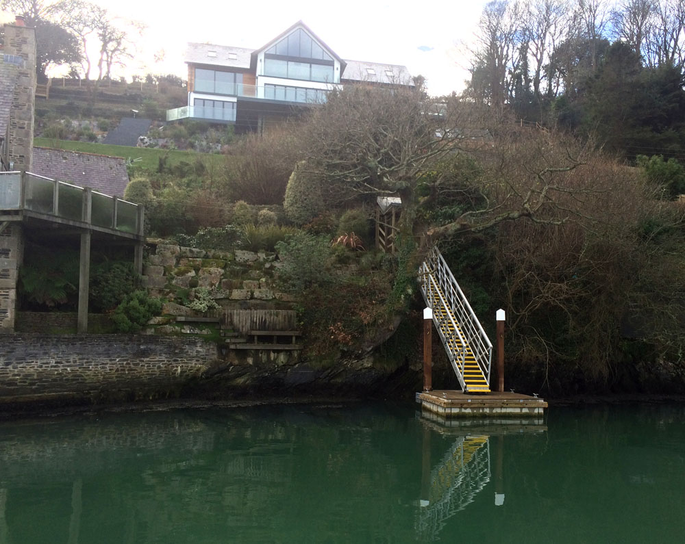 Marine Piling Tidal Pontoon in Cornwall - Ticeans Engineering