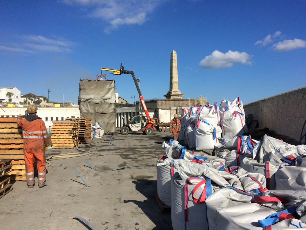 Void Fill Grouting and Concreting Cornwall Jubilee Pool Penzance - Ticeans Engineering